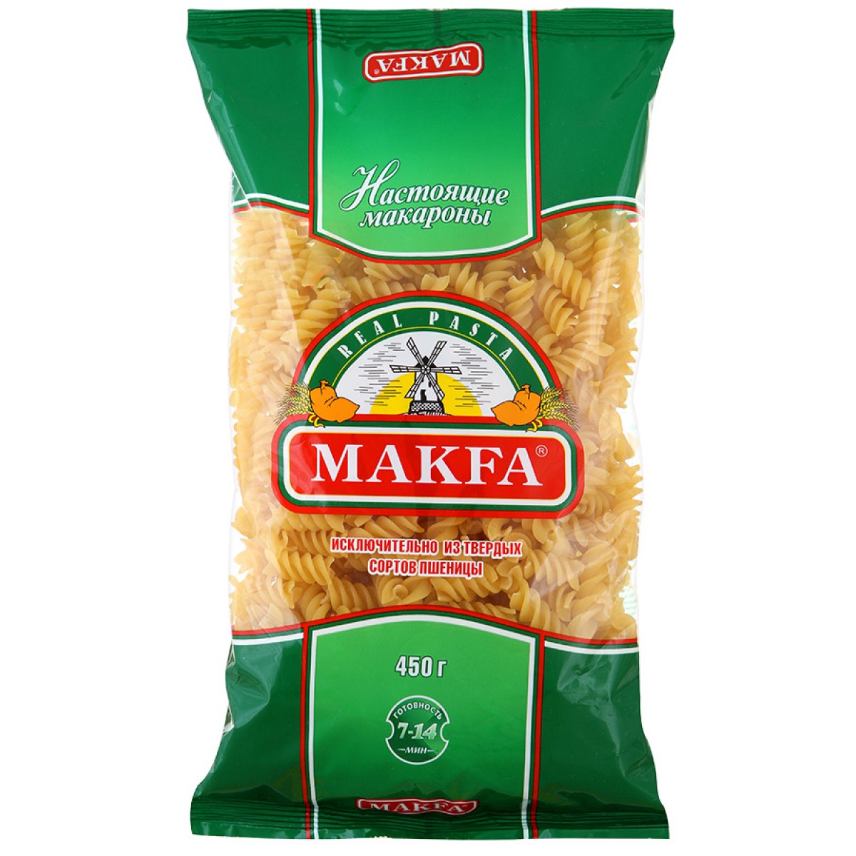 Макаронные изделия макфа спираль 400г