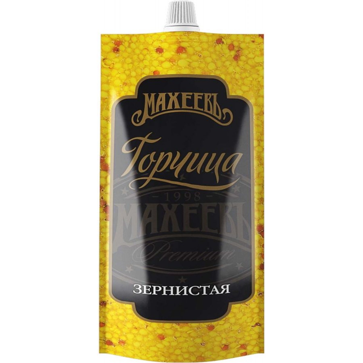 Горчица махеевъ 140г готовая зернистая дой пак