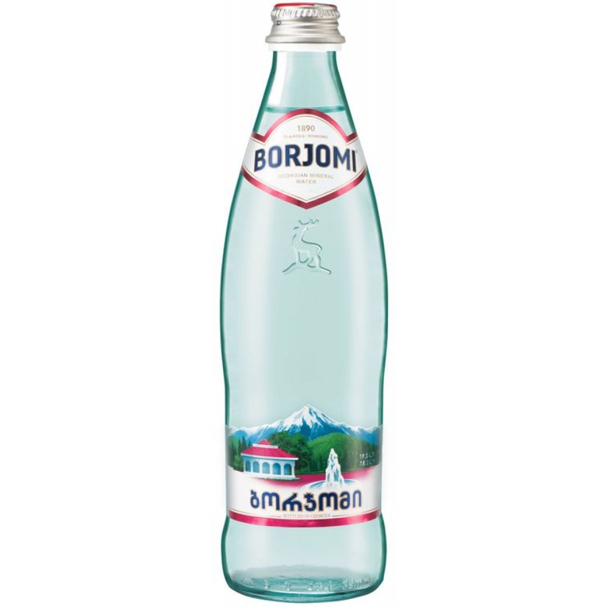Вода мин боржоми 0,5л газ с/б