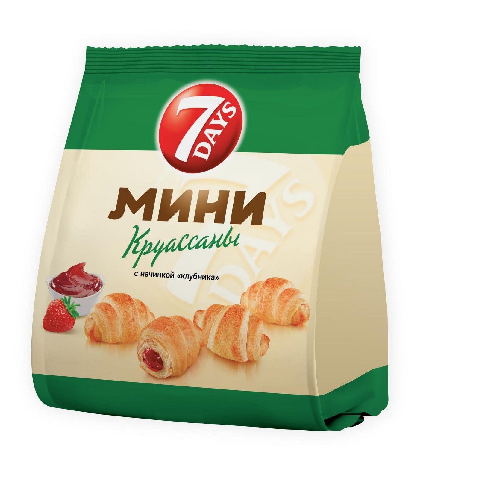 Круассаны 7 дейс мини клубника 265г