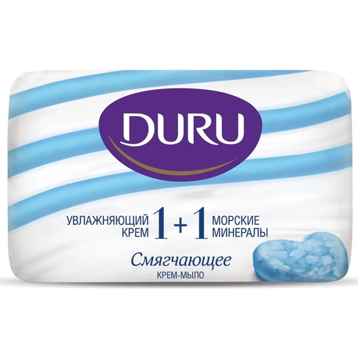 Мыло duru 1+1 увлажн.крем/морские минералы 80гр