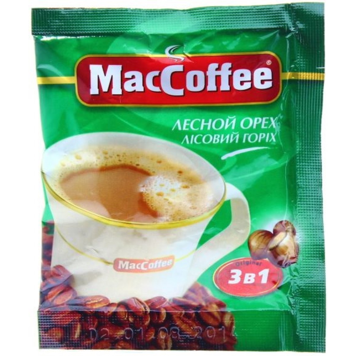 КОФЕ МАККОФЕ 3в1 ЛЕСНОЙ ОРЕХ 18Г 1ШТ