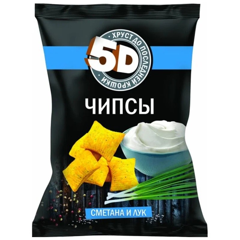 Чипсы пшеничные 5d ассорти 90г