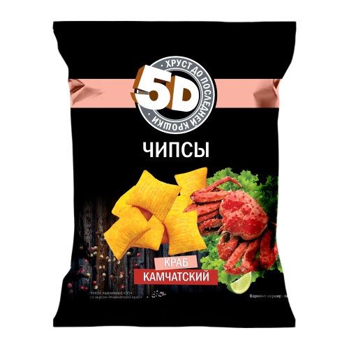 Чипсы пшеничные 5d ассорти 45г