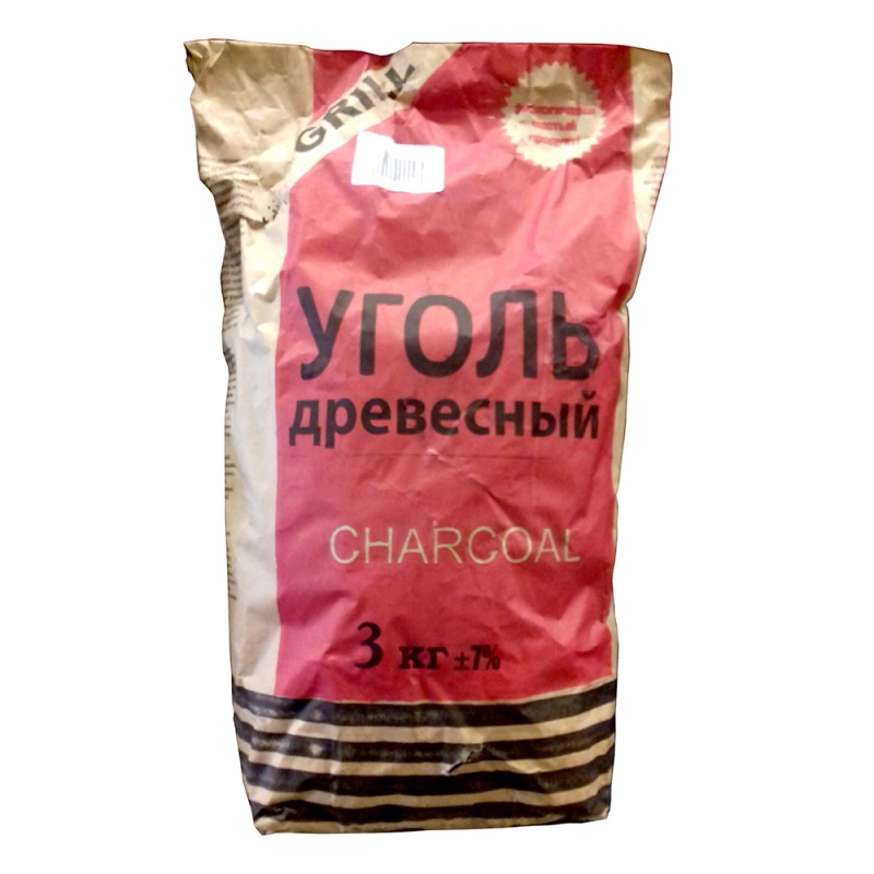 Уголь древесный 3 кг