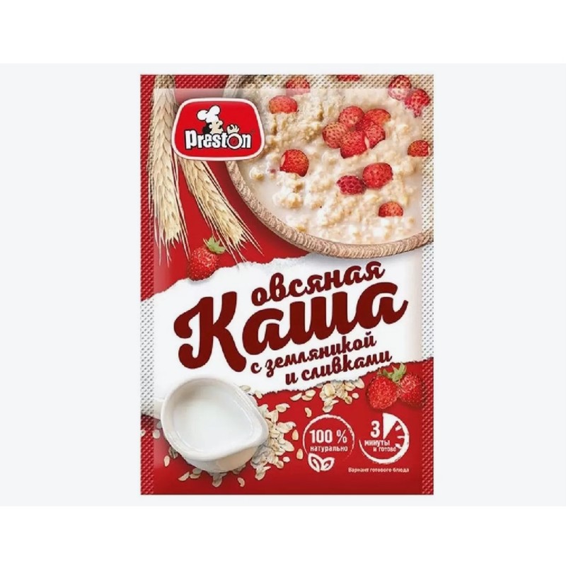Каша овсяная престон со сливками 37г