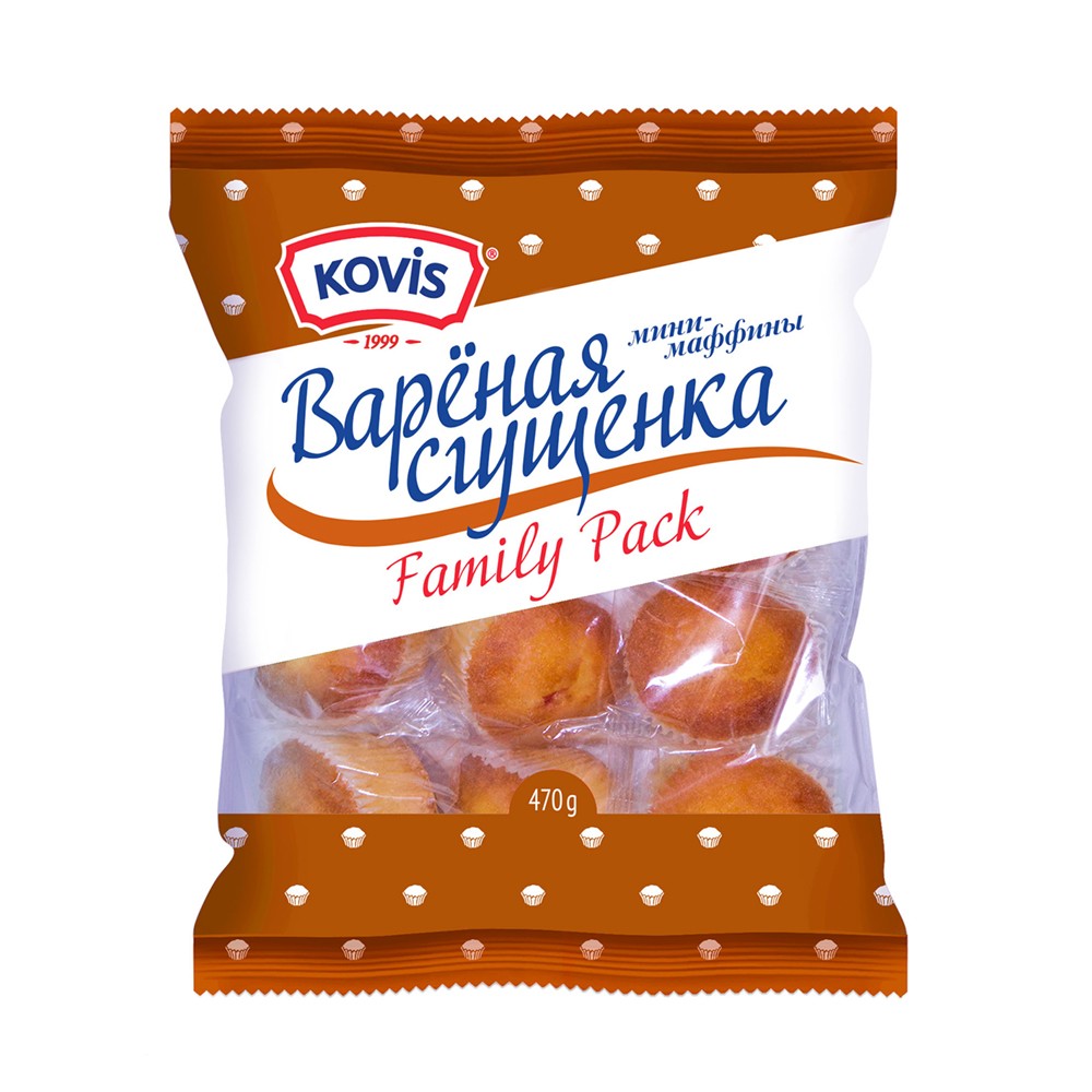 Мини мафины ковис вареная сгущенка 470г