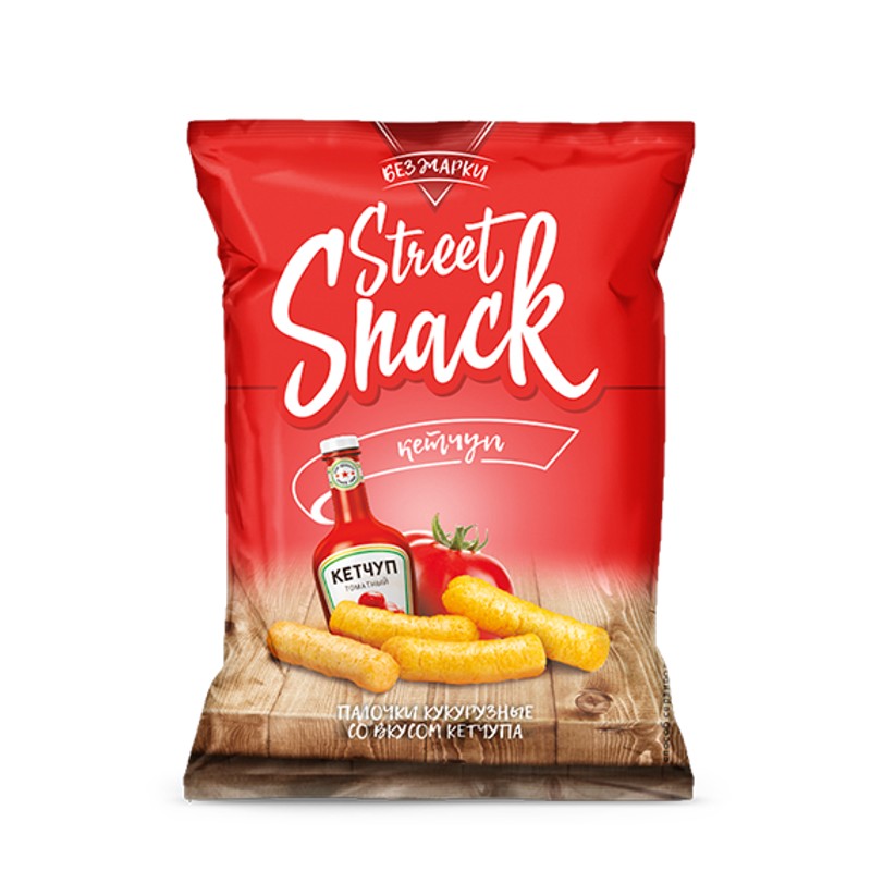 Кукурузные палочки street snack со вкусом кетчупа 35г