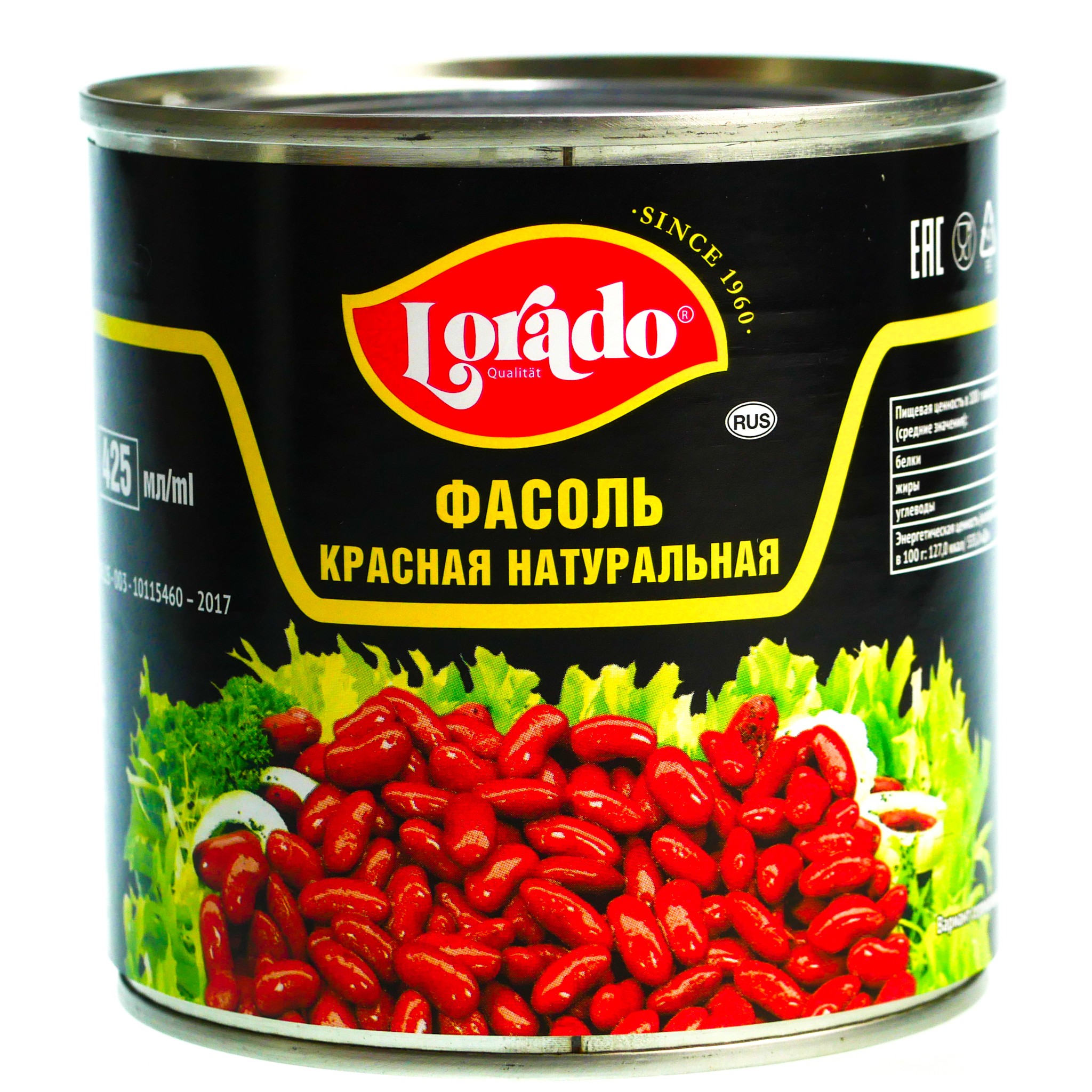 ЛОРАДО Фасоль красная ж/б 425мл