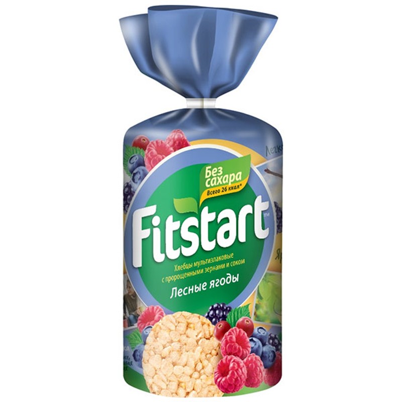 Хлебцы Мультизлак Лесные ягоды FITSTART 100 гр