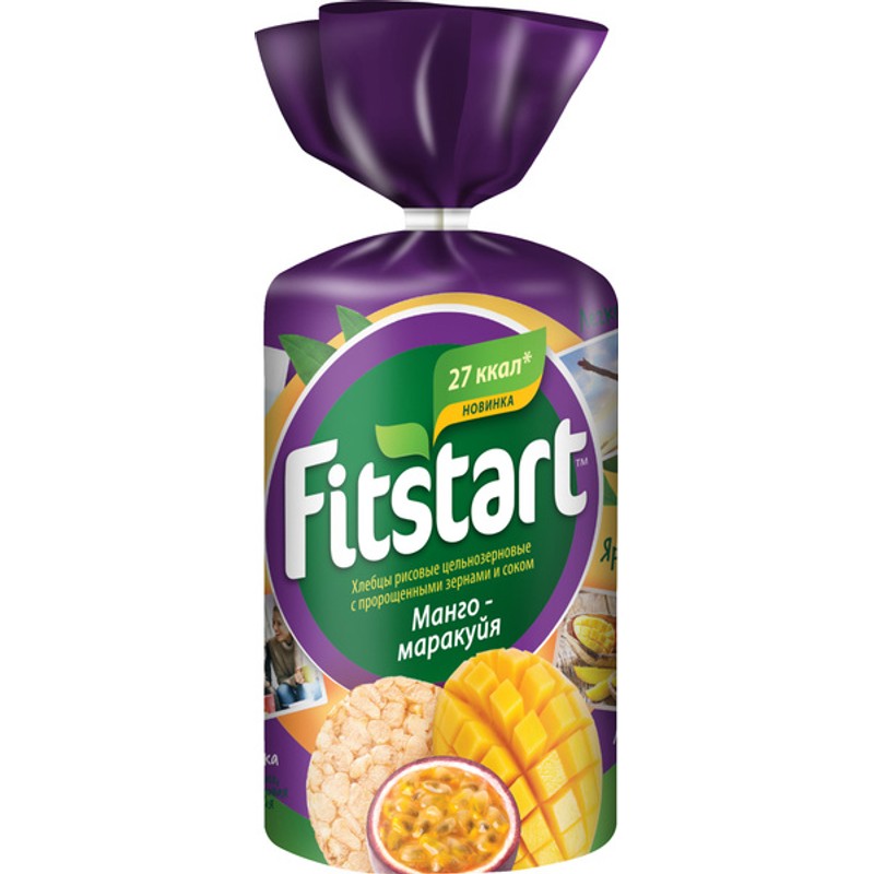 Хлебцы Рисовые Манго-Маракуйя FITSTART 100 гр