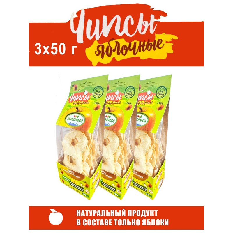 Чипсы яблочные миариса 50 г