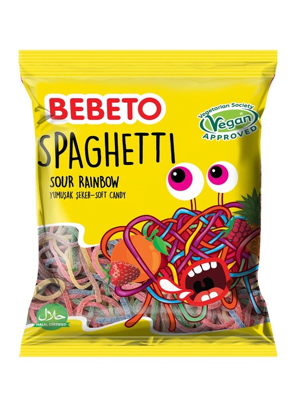 МАРМЕЛАД ЖЕВ БЕБЕТО Rainbow Spaghetti 80Г Ш/Б