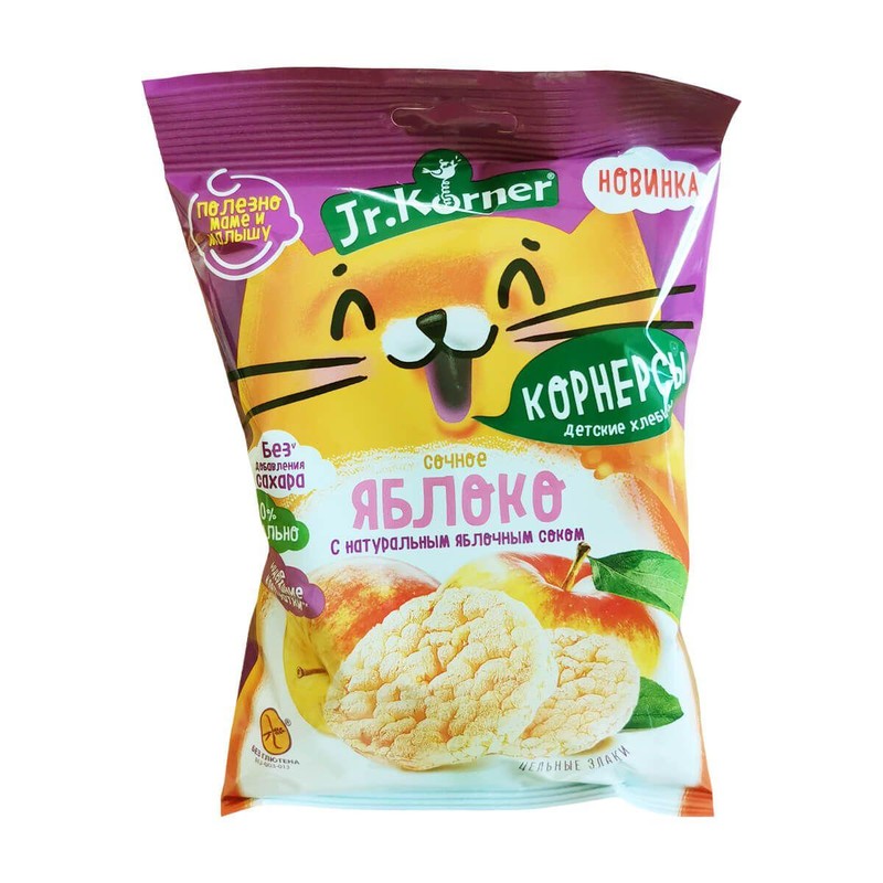 Хлебцы рисовые Сочное Яблоко Dr.Korner 30 гр