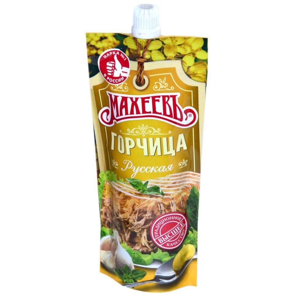 Горчица махеевъ 140г столовая русская дой пак