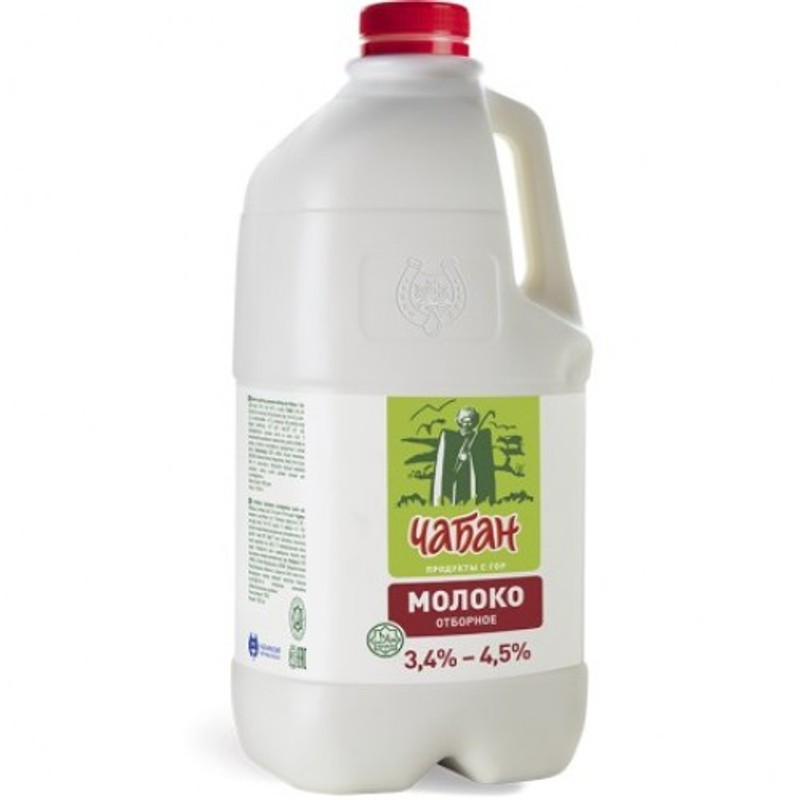 Молоко отборное чабан 3,4-4,5 % 1,9 л бут