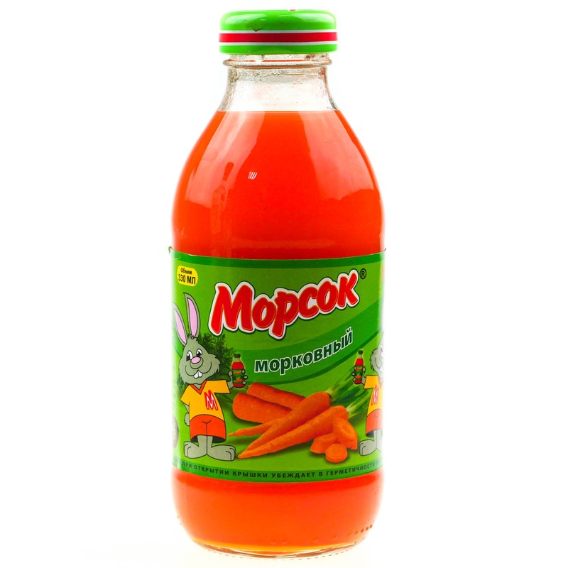 Морсок морковь/малина100 % 0,33 л