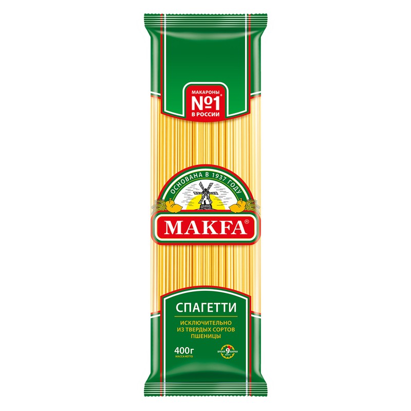 Макаронные изделия макфа спагетти 400г