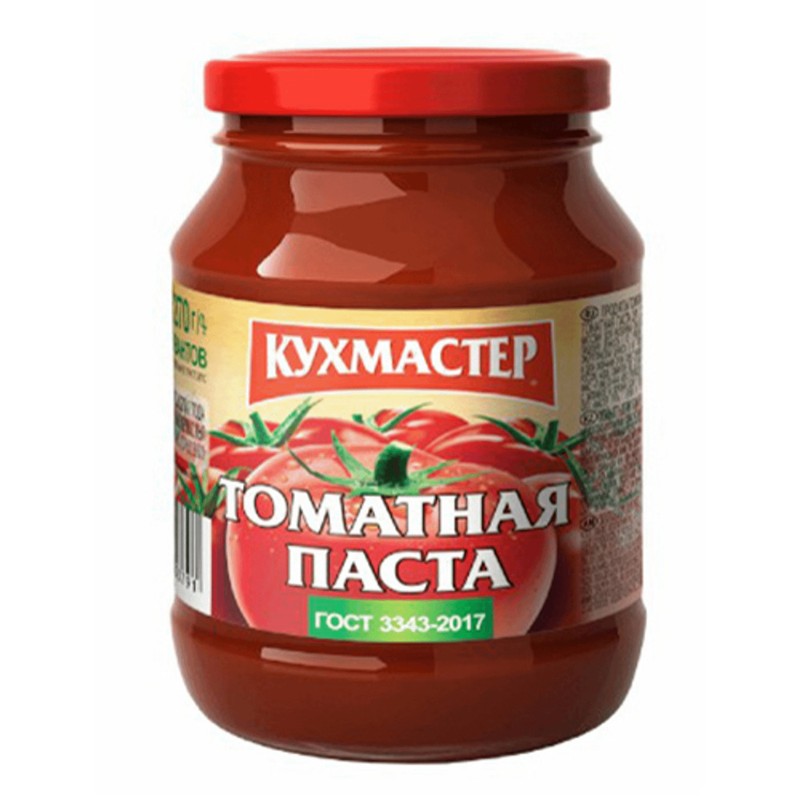 Паста томатная кухмастер 270г с/б