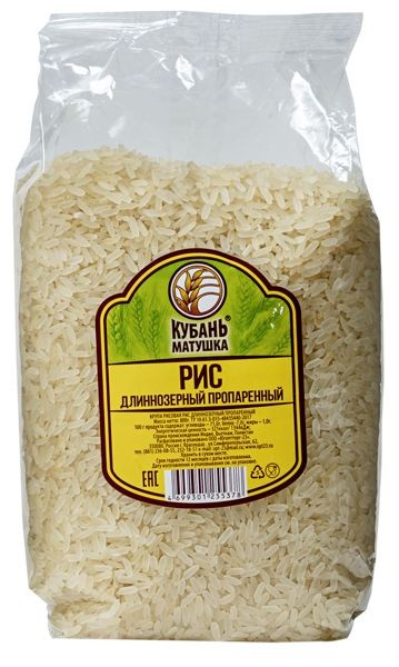 Рис кубань матушка длиннозерный пропаренный 800 г
