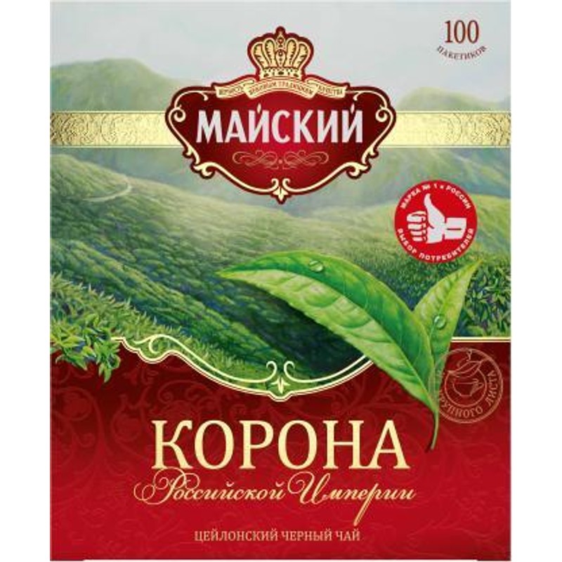 Чай майский черный 100пак корона российской империи