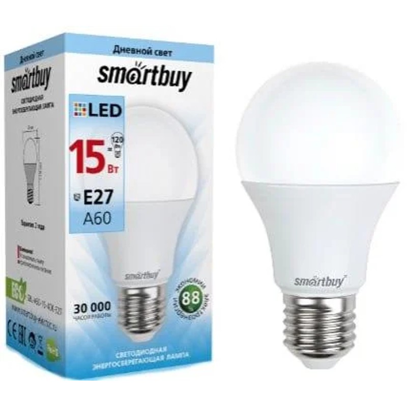 Светодиодная лампа led smartbuy a-60-11w /e27
