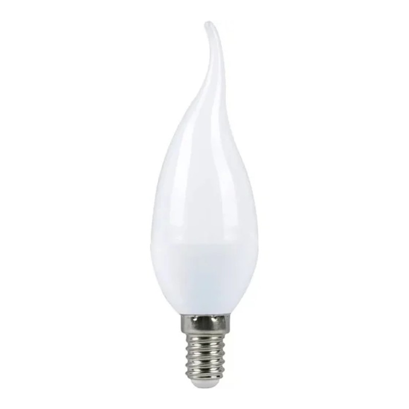 Светодиодная лампа led smartbuy свеча матовая c37tip-07-40к-е14