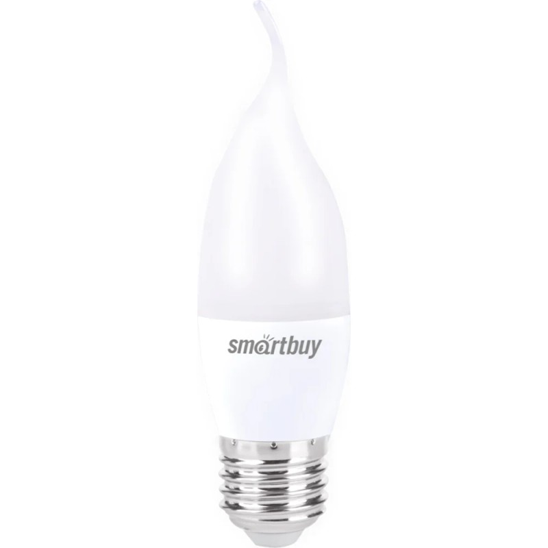 Светодиодная лампа led smartbuy свеча матовая c37can-12-60к-е14