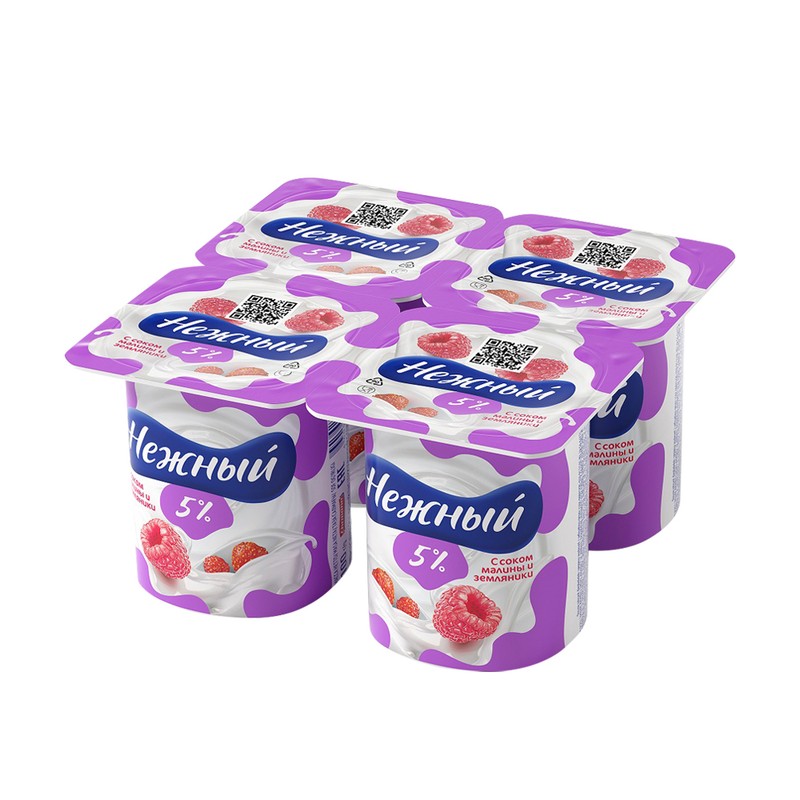 Нежный с соком малина-зегряника 5% 100 г