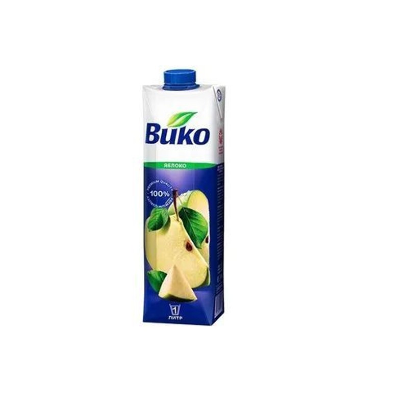 Сок вико яблочный 1л 12мес