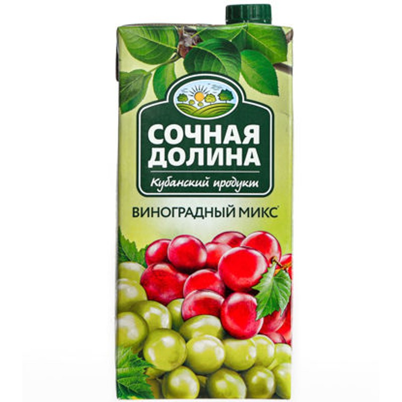 Напиток с/с сочная долина виноградный микс 0,95л