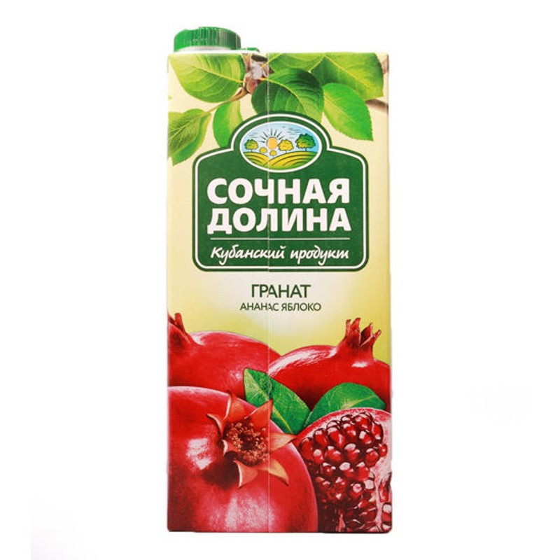Напиток с/с сочная долина гранат ананас и яблоко 0,95л