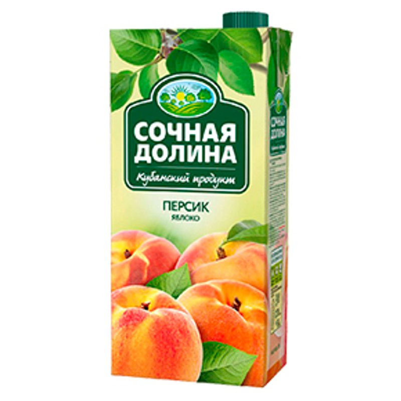 Напиток с/с сочная долина персиково- яблочный 0,95л