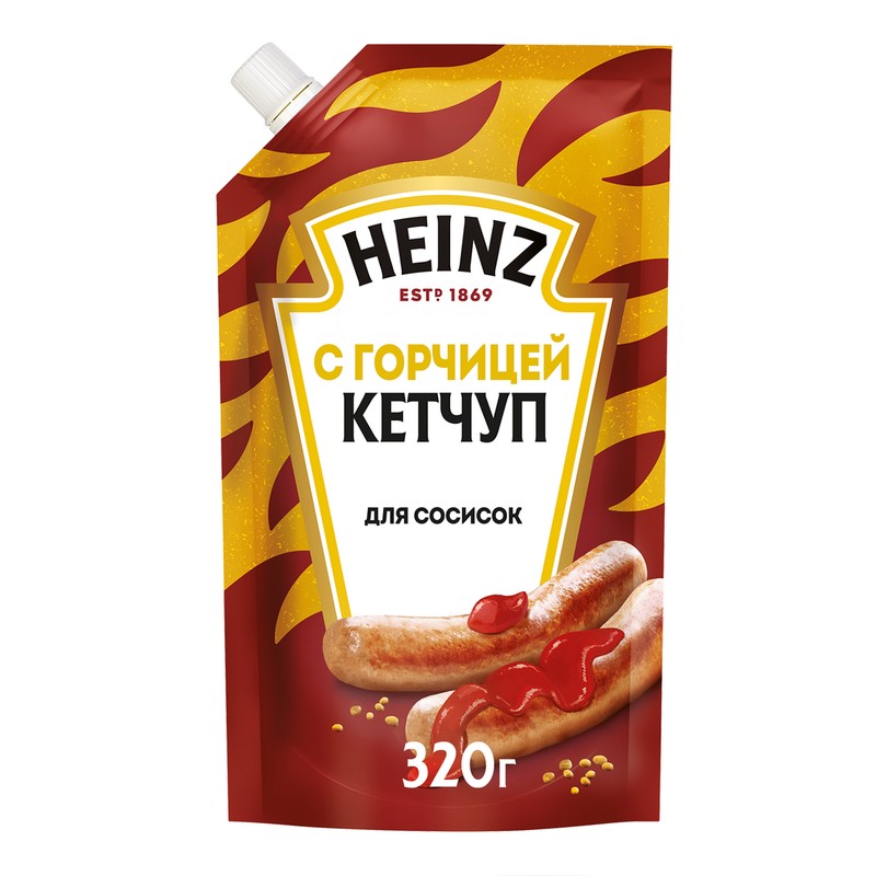 Кетчуп хайнц 320г с горчицей