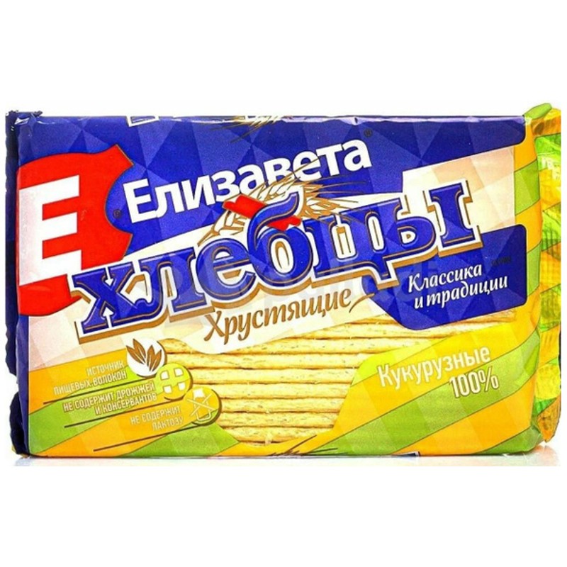 Хлебцы ЕЛИЗАВЕТА 100% без глютена Кукурузные 90 гр