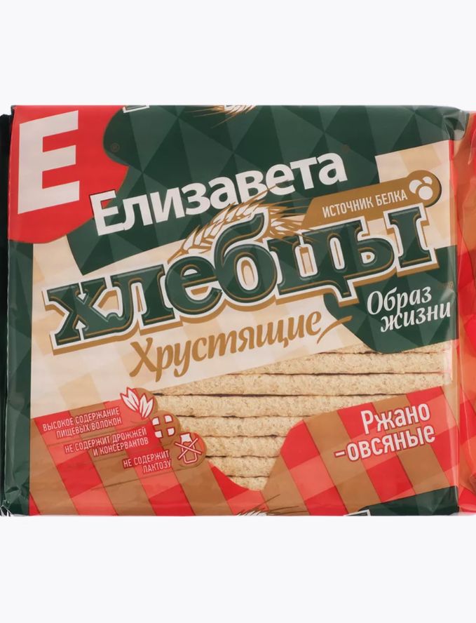 Хлебцы елизавета без глютена ржано овсяные 90г