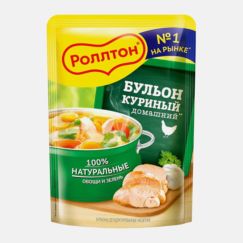 Бульон роллтон 90г м/у куриный домашний