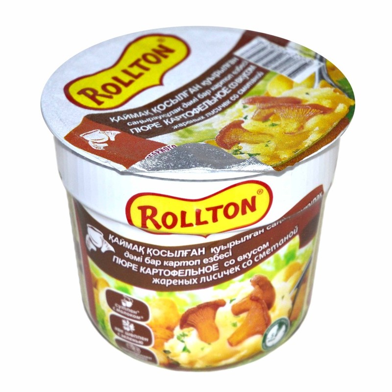 Роллтон Картофельное пюре со вкус. жарен.лисичек 40 гр стакан