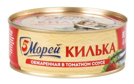 Килька балтийская 5 морей обж в т/с №3 240г ключ