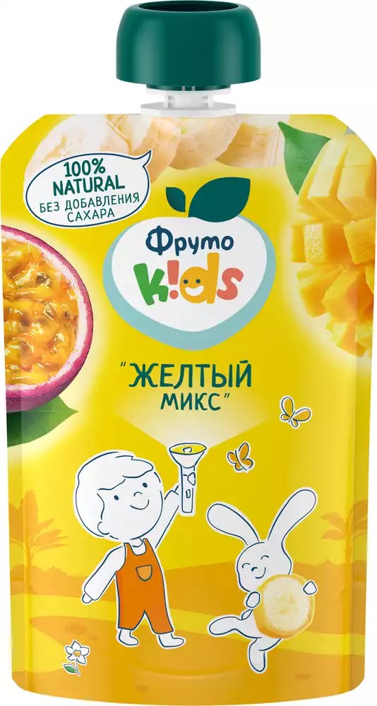 Пюре фруто кидс желтый микс 90г д/п