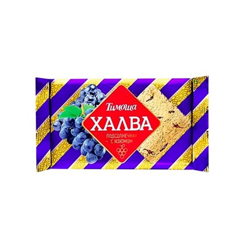 Халва тимоша подсолнечная с изюмом 250г