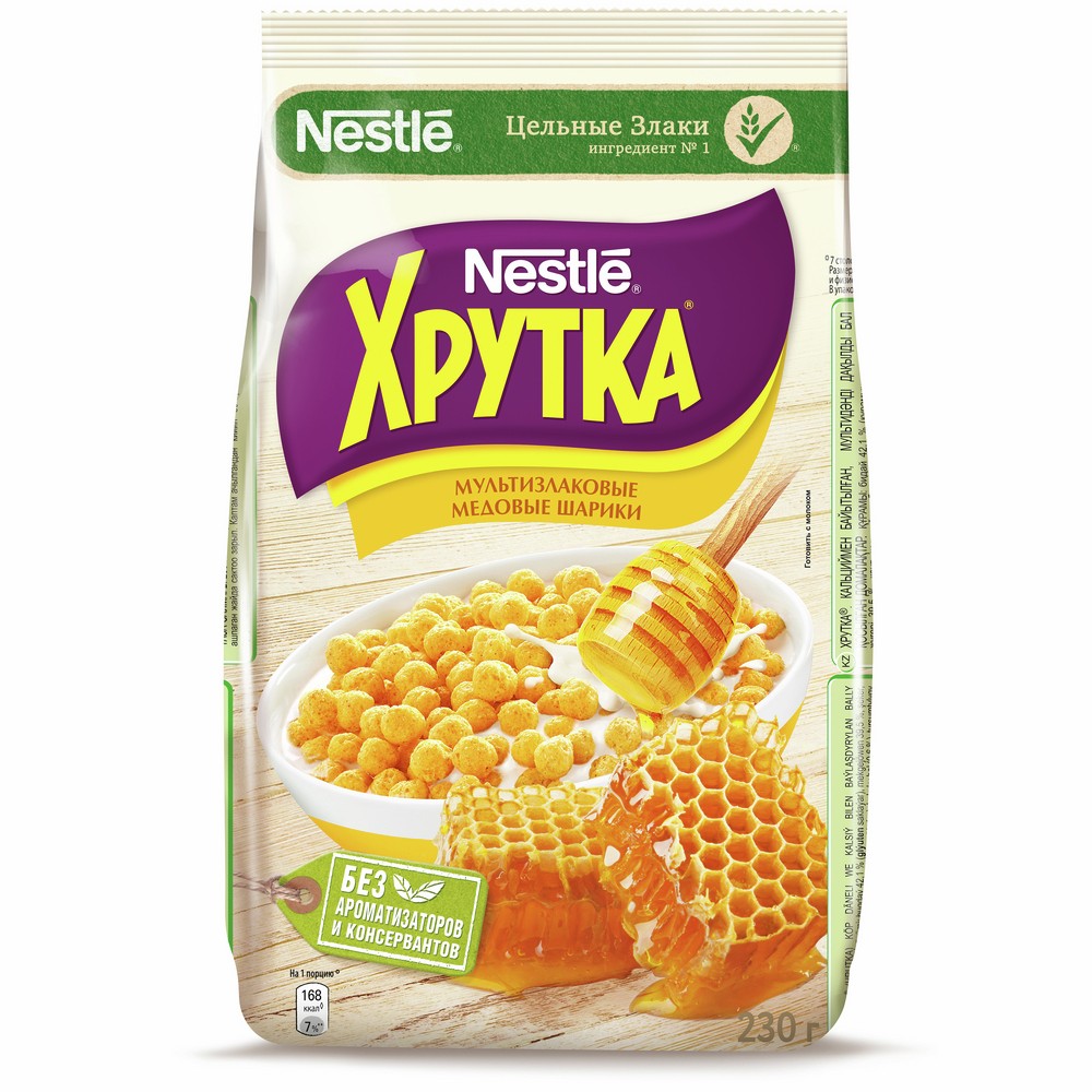 Готовый завтрак хрутка мед шарики 230г