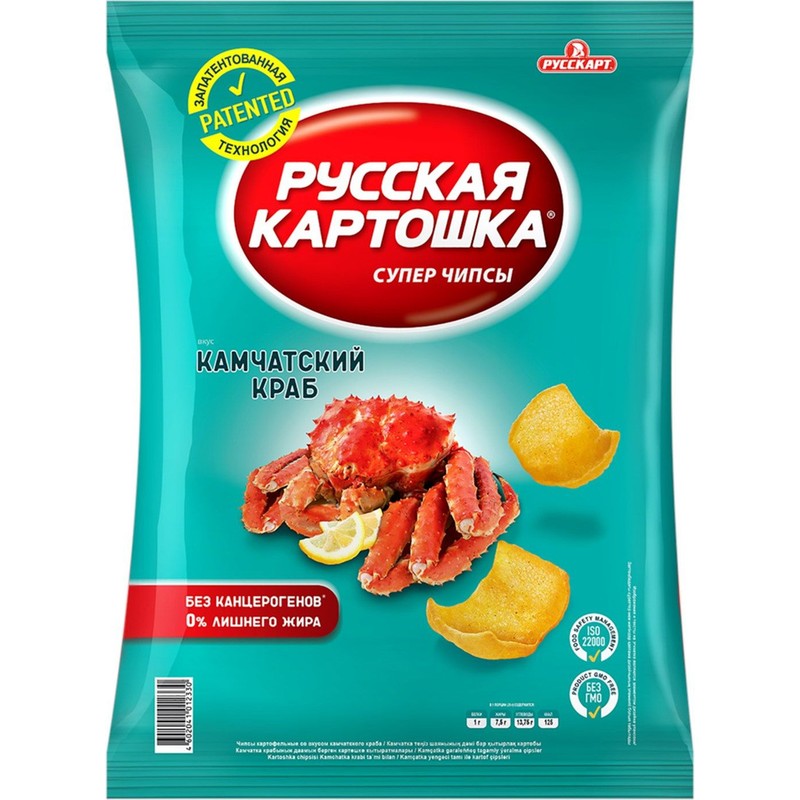 Русская картошка со вкусом Камчатского краба 200 гр
