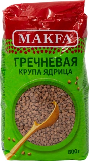 Крупа гречневая макфа 800г ядрица экстра
