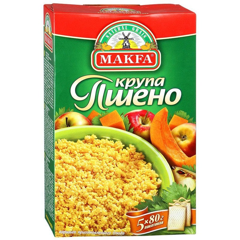 Крупа пшено макфа 400г шлифован