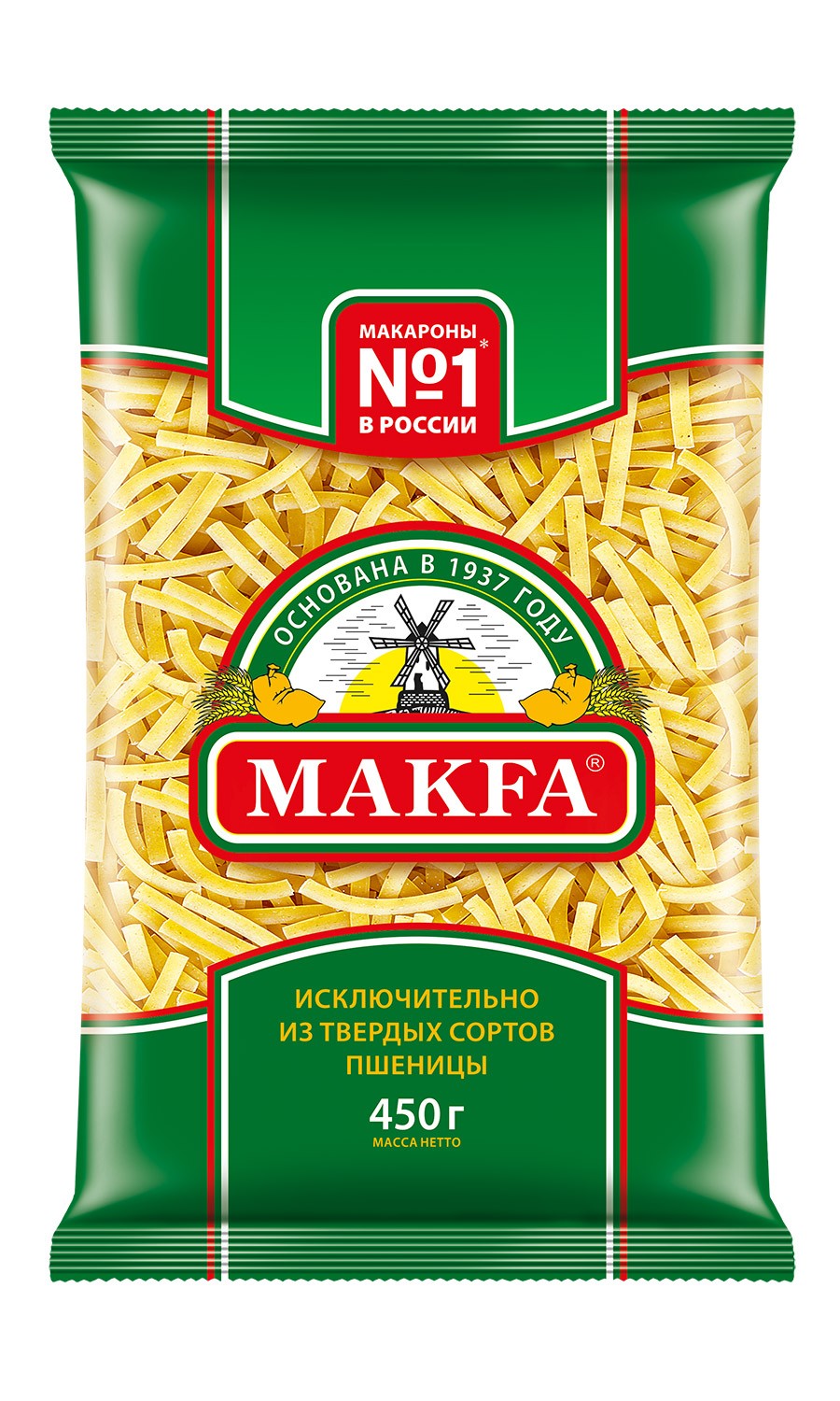 Макаронные изделия макфа лапша короткая 450г