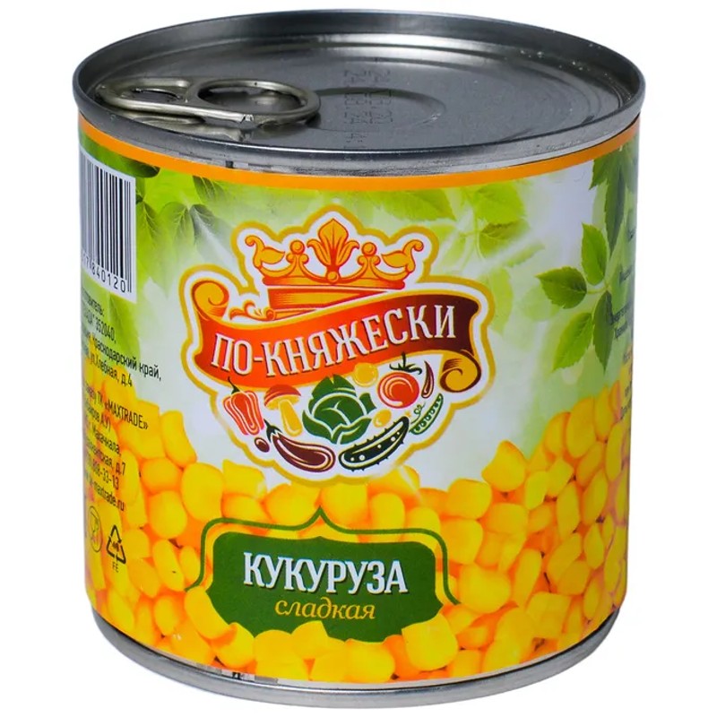 Кукуруза сладкая По-Княжески 425 мл ж/б