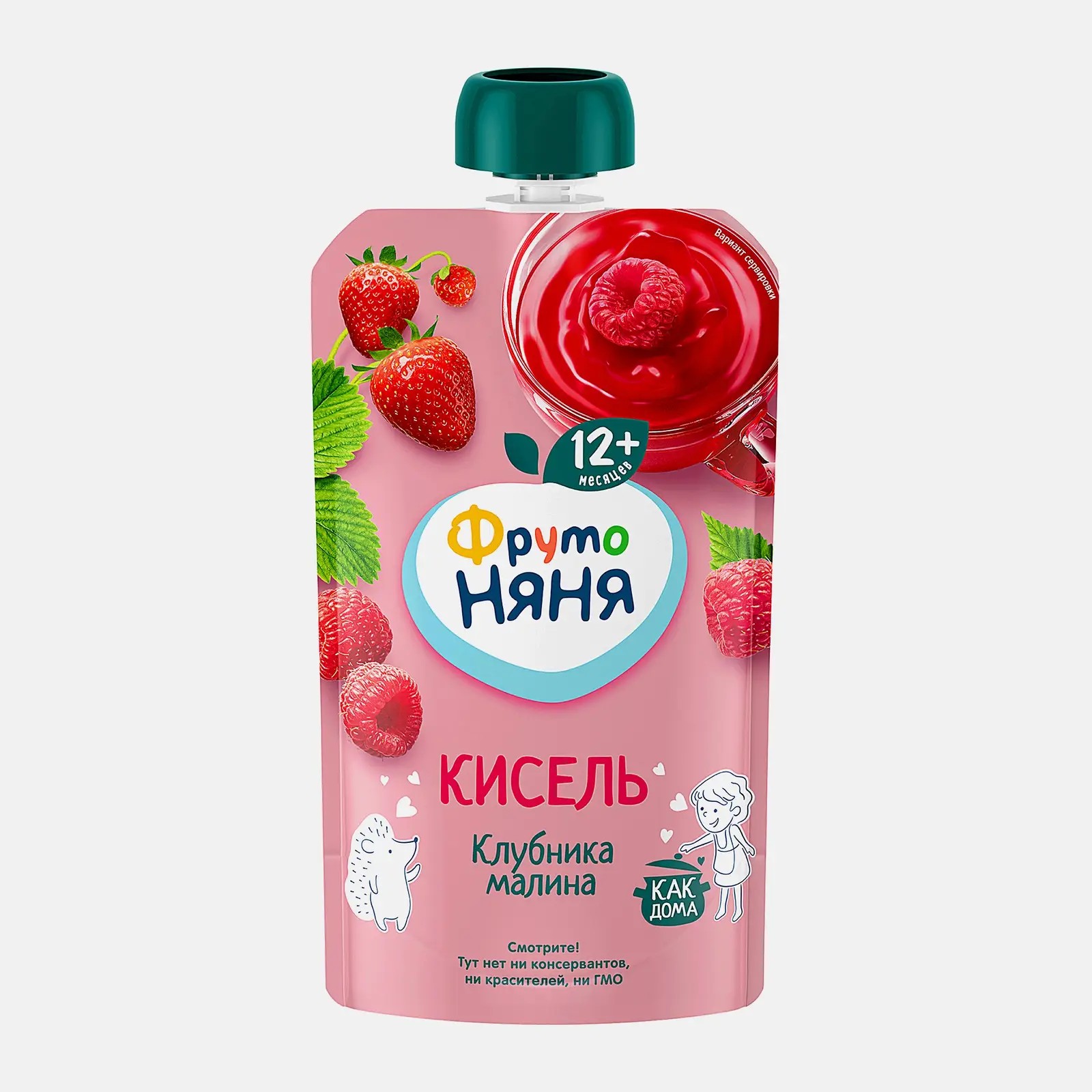 ФрутоНяня Кисель из Ягод Клубники и Малины 130 г
