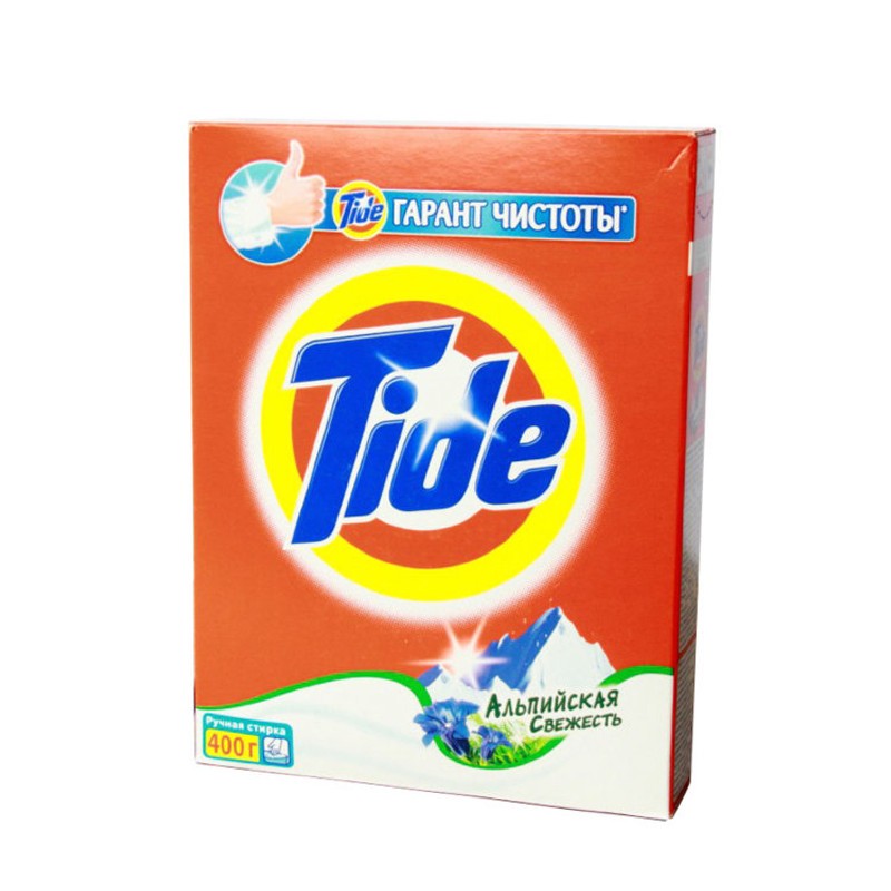 Стир порошок tide альпийская свежесть 400 гр (ручн.стирка)