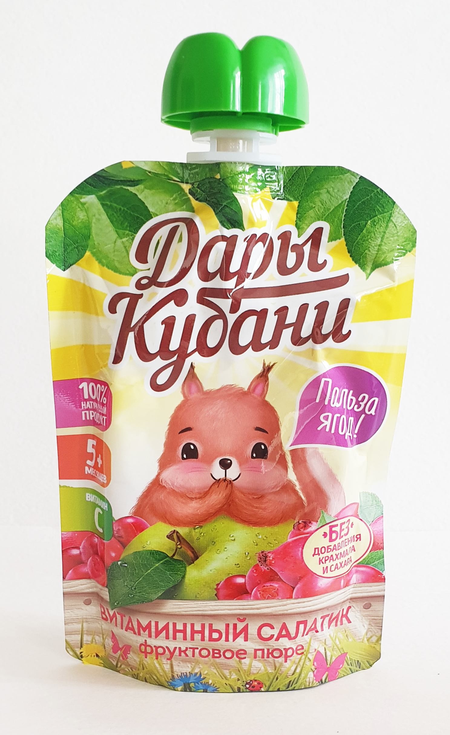 Пюре дары кубани фруктовый салатик 90г